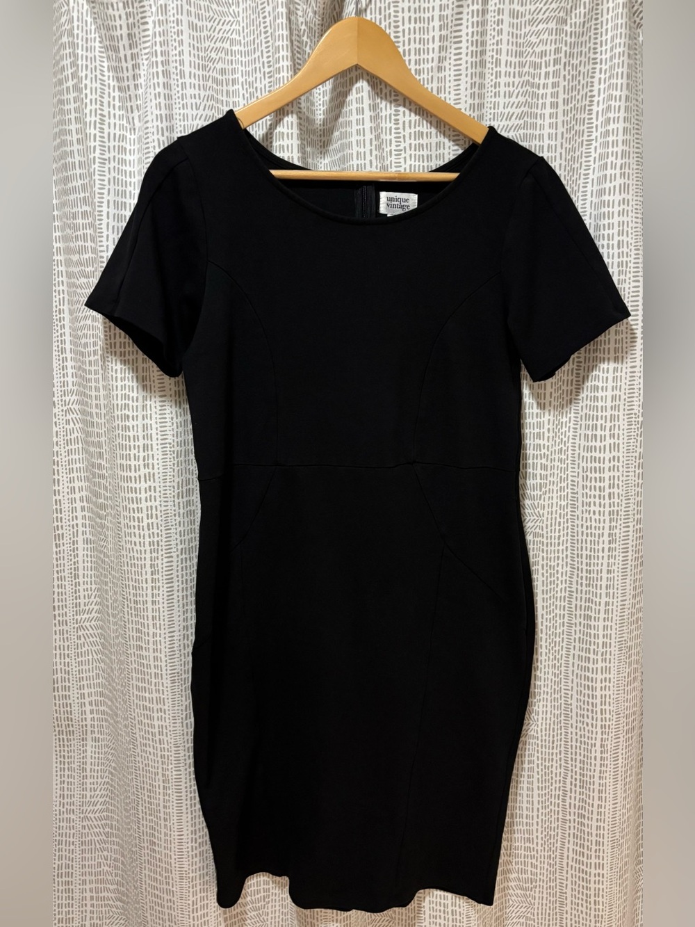 Unique Vintage black wiggle dress